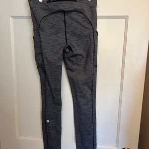 Lululemon Speed Up tight heathered gray size 6